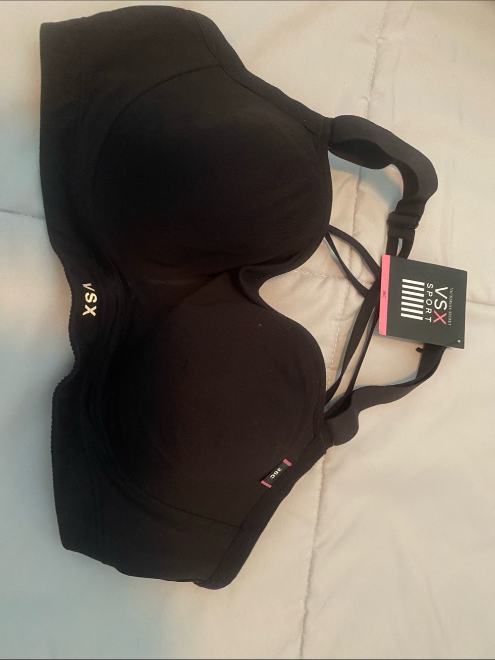 VSX Black High-Support Sport Bra with Molded Cups